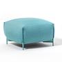 Mochi Pouf Textile Metal Blue 2