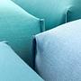 Mochi Pouf Textile Metal Blue 4