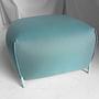 Mochi Pouf Textile Metal Blue 6