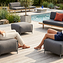 Mochi Pouf Textile Metal Gray 1