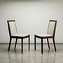 2x Luna Chair Wood Walnut Wood Beige 2