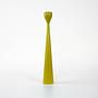 Candlestick 1970s Olive Green 2