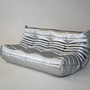 Togo Lounge Set 5-tgl. Kunstleder Space Grau 2