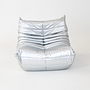 Togo Armchair Faux Leather Space Grey 0