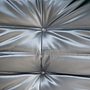 Togo Armchair and Ottoman Set Faux Leather Space Grey 3