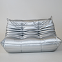 Togo Sofa 2-Seater Pull-Up Leather Camel Brown 7