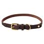 Robin Collare per cani in pelle Marrone cioccolato 0