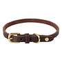 Robin Hundehalsband Leder Schokoladenbraun 0