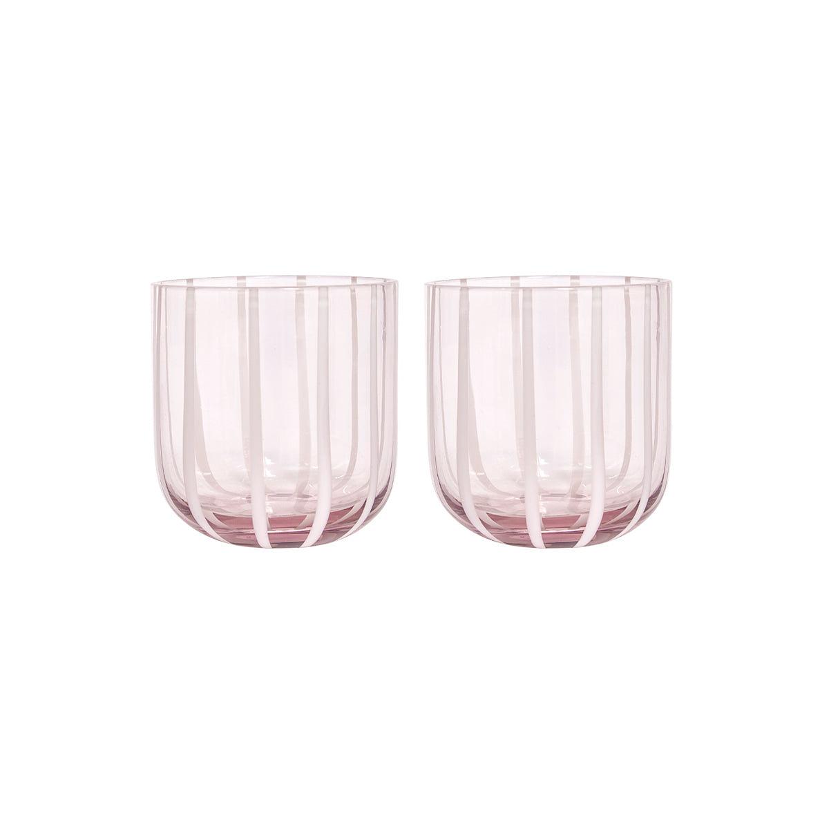 Mizu Glass Set of 2 Pink 0