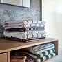 Raita Towel Organic Cotton Striped Green 1