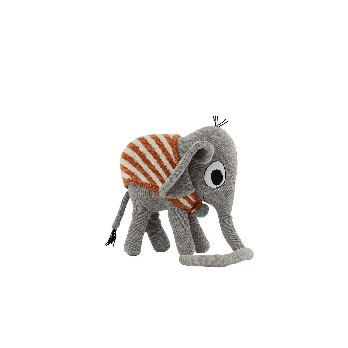 Elephant Henry Plüschtier Bio-Baumwolle Grau 0