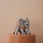 Elephant Henry Plüschtier Bio-Baumwolle Grau 1