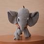 Elephant Henry Plüschtier Bio-Baumwolle Grau 2
