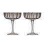 2x Mizu Coupe Glas Grau 0