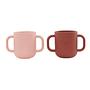 2x Kappu Becher Silikon Rosa 0