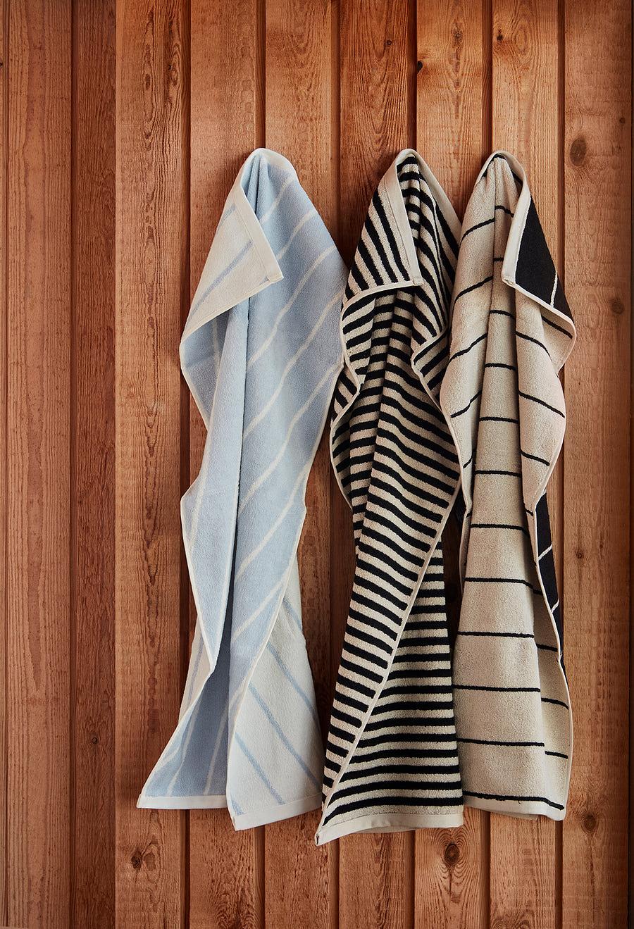 Tablecloth Organic Cotton Blue Striped 260x140 cm 1