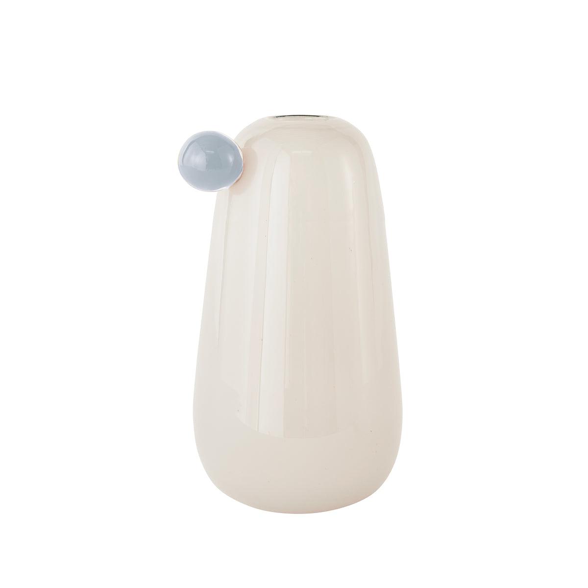 Inka Vase Groß Glas Off White 0