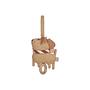 Coco Dog Pendant Organic Cotton Polyester Beige 0