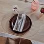 2x Yuka Dinner Plates Terracotta Red 1