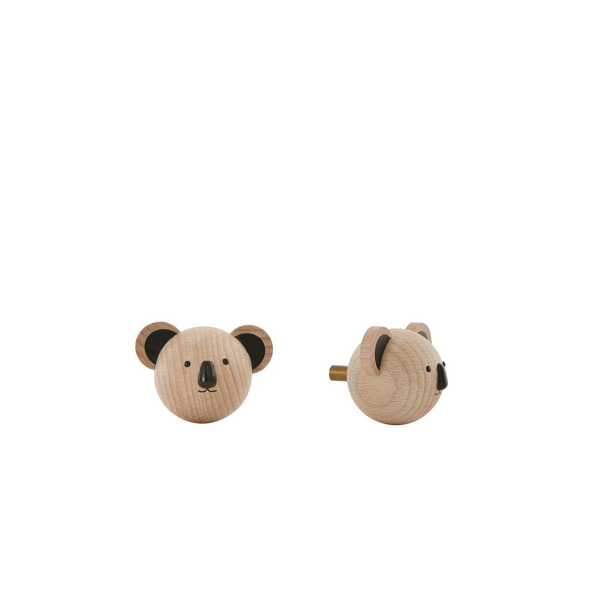 Mini Koala Hook Wood Natural 0