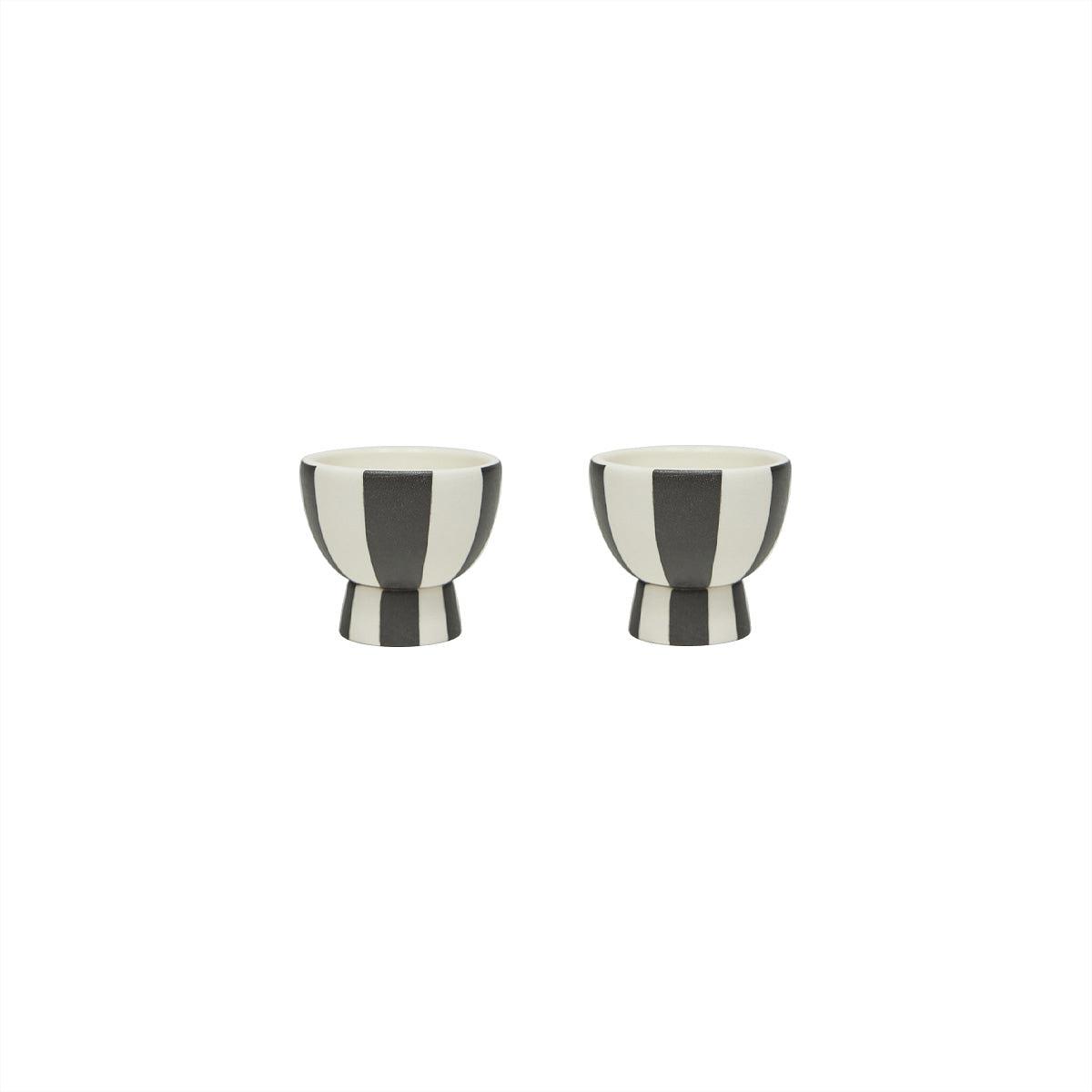 Toppu Eierbecher 2er-Pack Schwarz 0
