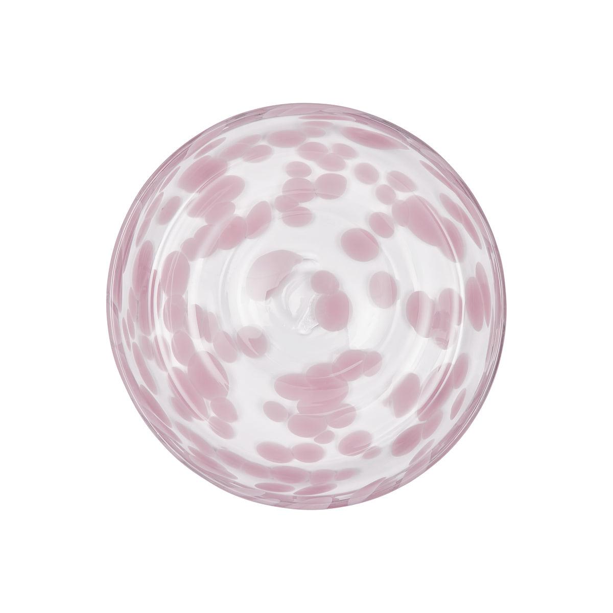 Jali Dessert Plate Glass Pink 0