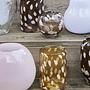 Jali Hurricane Vase Glas Gelb 3