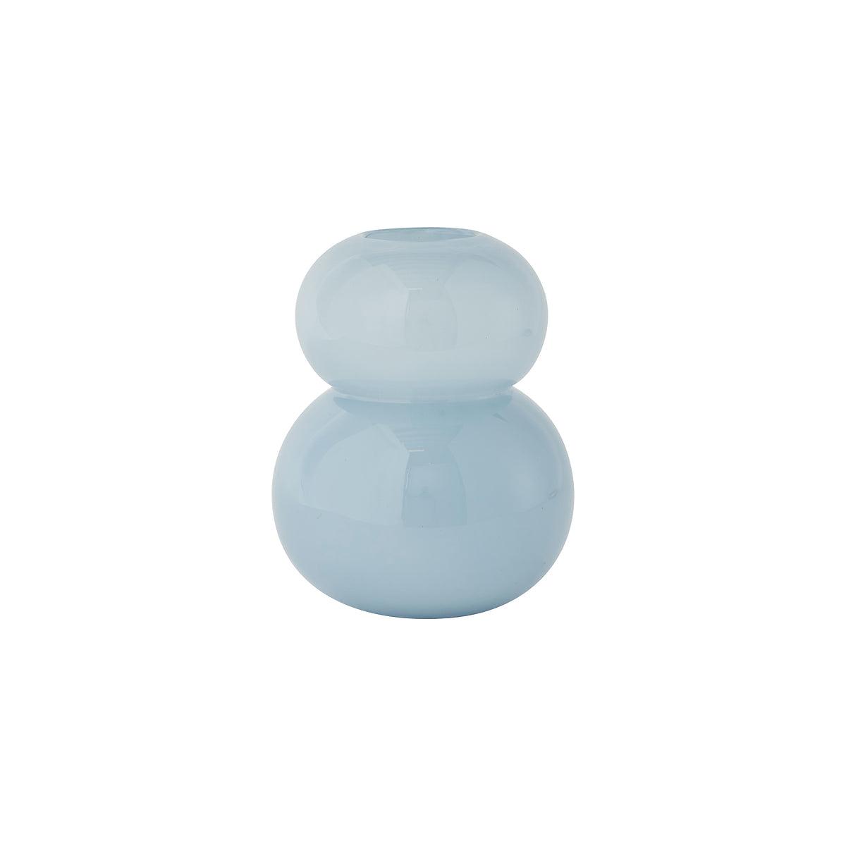 Lasi Vase Klein Glas Eisblau 0