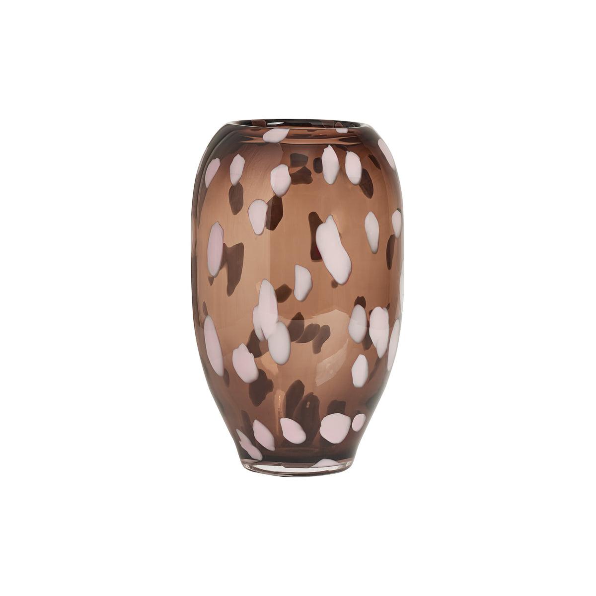 Vaso Jali Medio Vetro Marrone 0