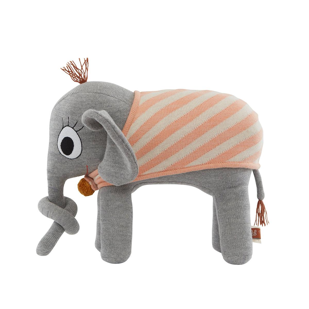 Ramboline Elephant Plüschtier Bio-Baumwolle Grau 0