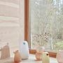 Lasi Vase Klein Glas Taupe 2