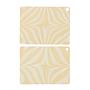 2x Zebura Placemat Silicone Yellow 0
