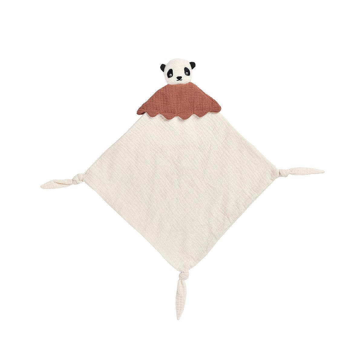 Lun Lun Schmusetuch Panda Bio-Baumwolle Weiß 0