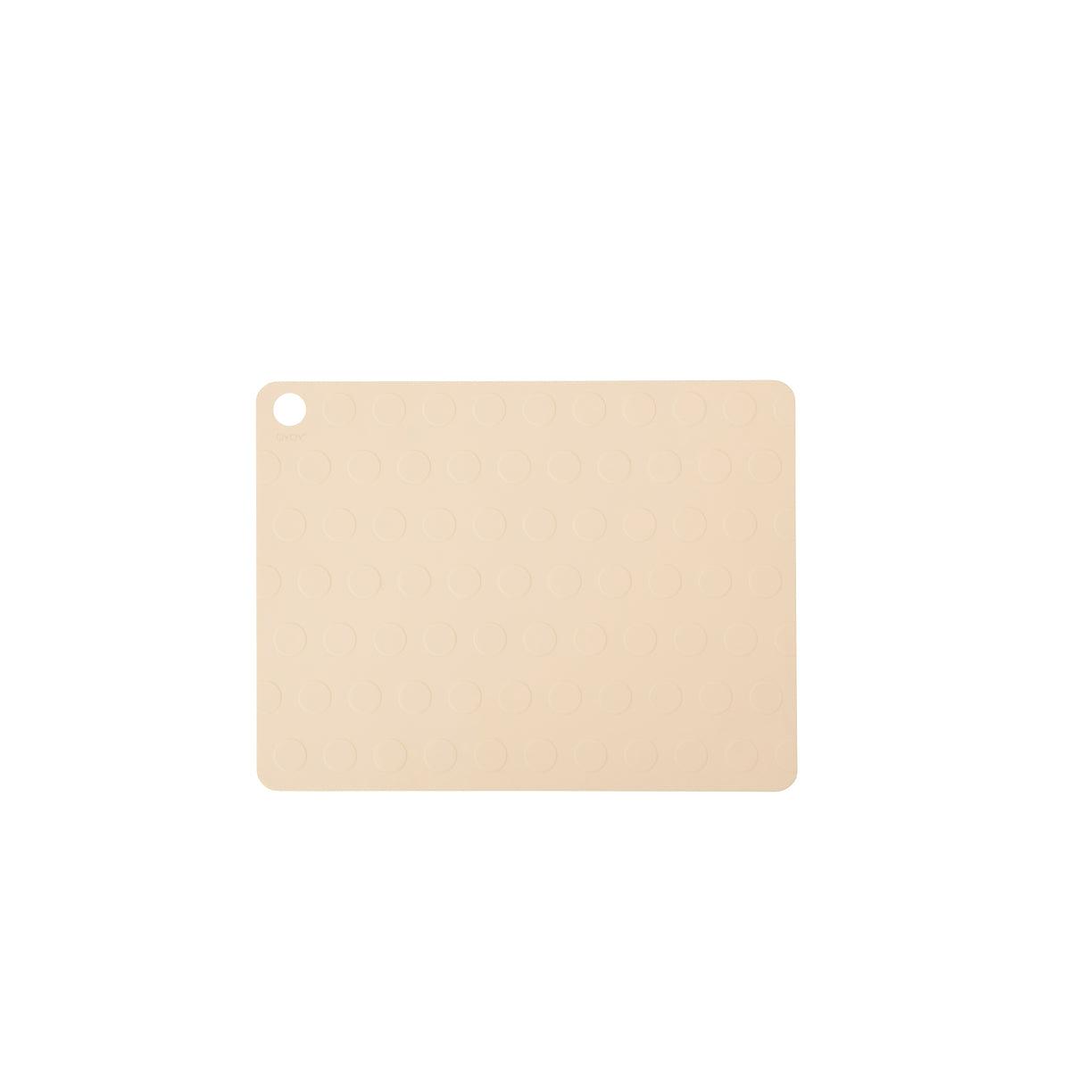 2x Dotto Placemat Silicone Beige 0
