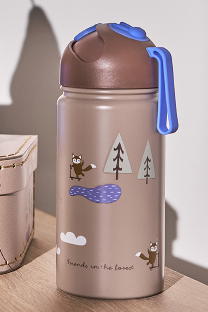 Friends in the Forest Flache Braun 360ml 3