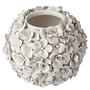 Vase BOUQUET Blumen Steingut Creme 0