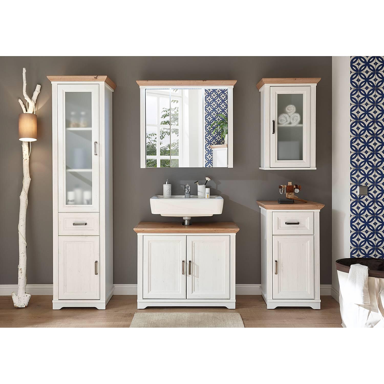 Vanity Unit Jasmund Pine White Decor 3