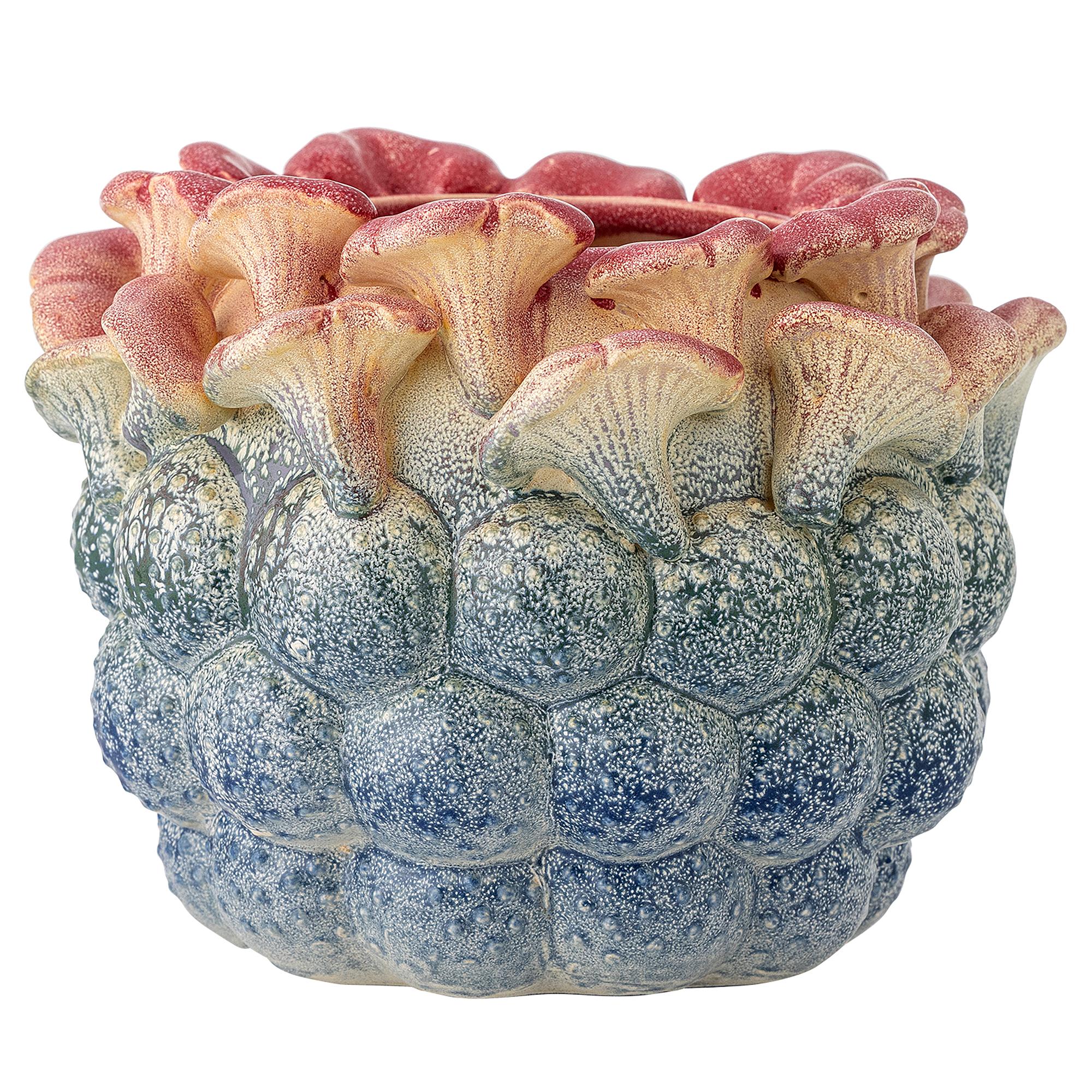 Blumentopf Maidan Steingut Rosa 0