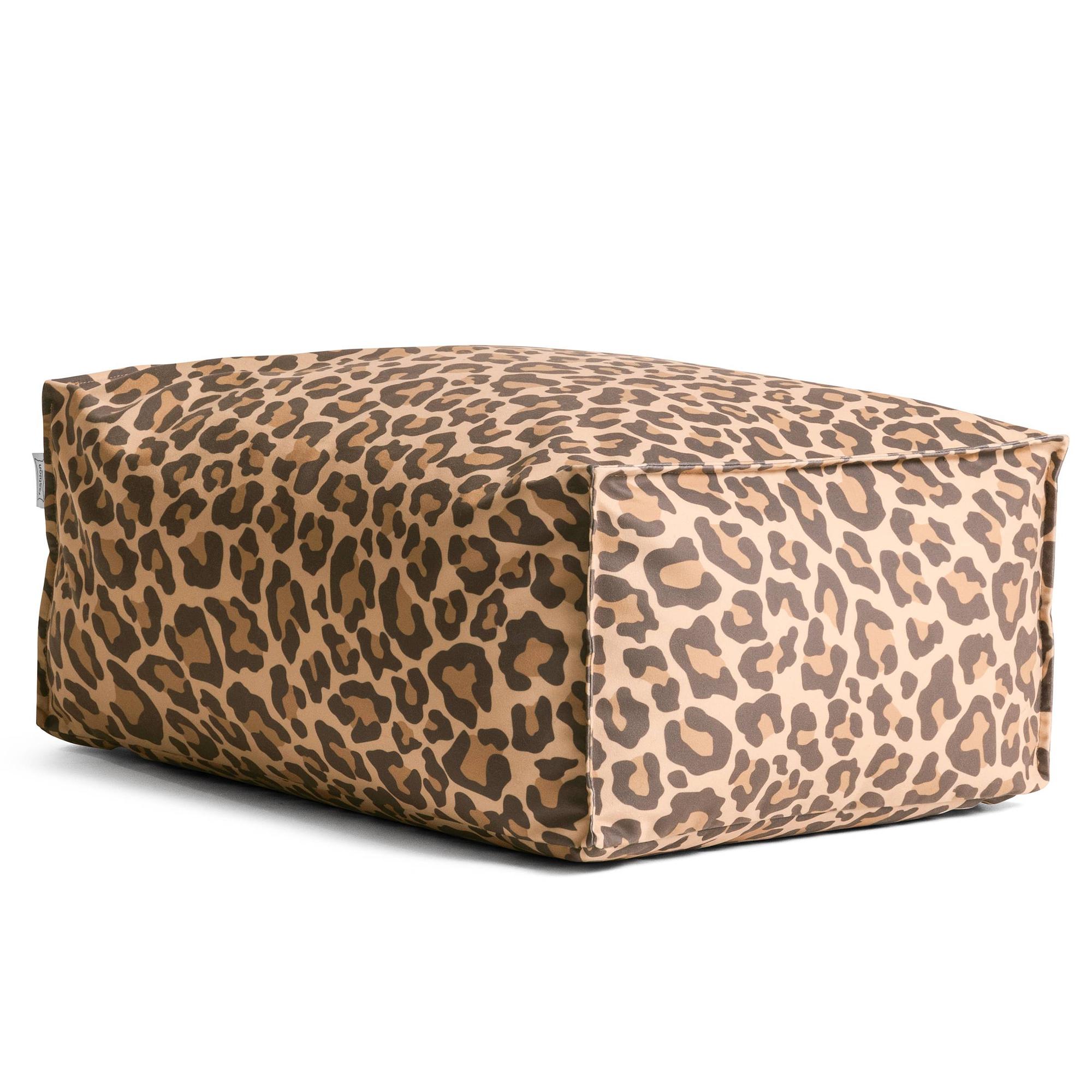 Sitzpouf ReLaX!BaG LEO eckig Microfaser Leo-Design 1