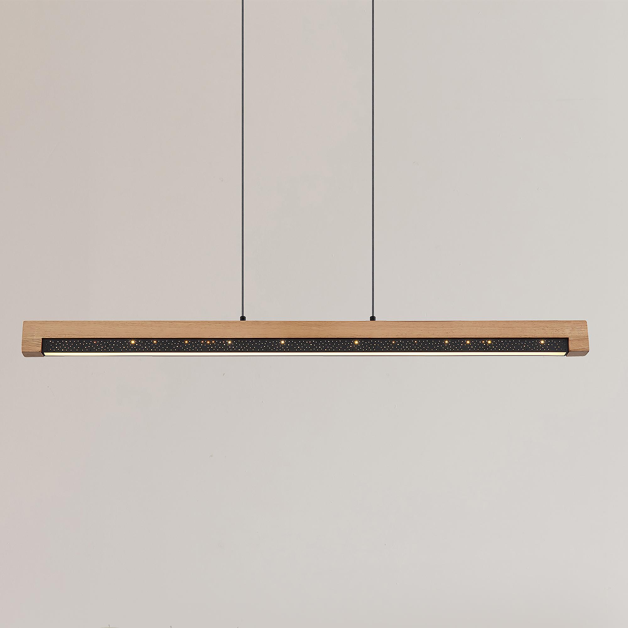 LED-Pendelleuchte Starla Gummibaum massiv / Eisen 1-flammig 1