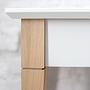 Schreibtisch Monka Weiß Breite: 65 cm 4