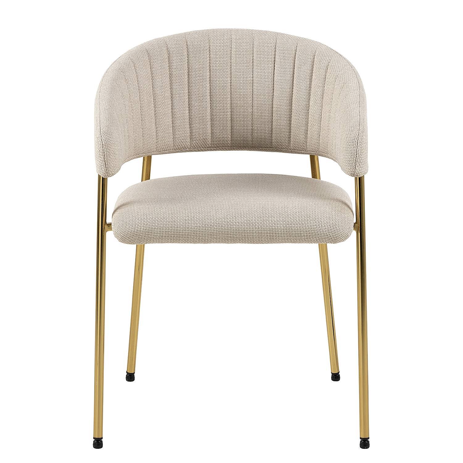 Armchair Shaye Set of 2 Textured fabric / Iron 4