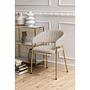 Armchair Shaye Set of 2 Textured fabric / Iron 2
