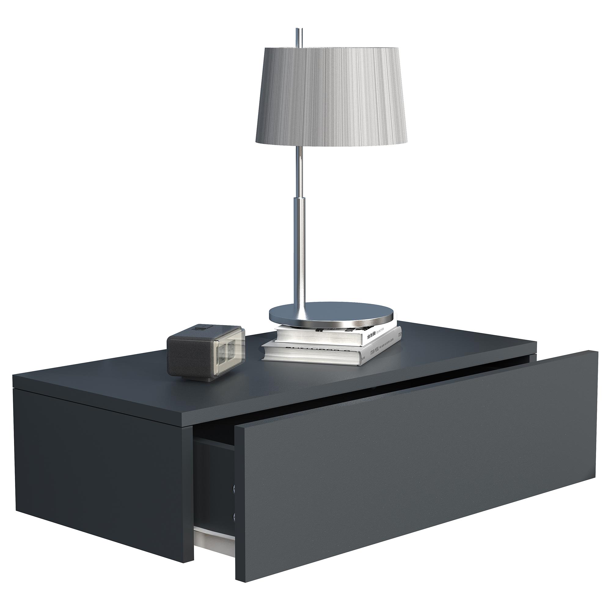 Hänge-Nachtkommode Usal M Schwarz Breite: 60 cm 3