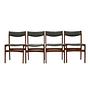 Four-piece set of teak chairs 1970s 0