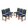 Set of six oak chairs 1960s 0
