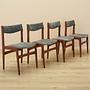 Four-piece set of teak chairs 1970s 8