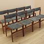 Four-piece set of teak chairs 1970s 6