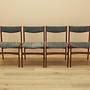 Four-piece set of teak chairs 1970s 2
