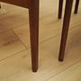 Four-piece set of teak chairs 1970s 9